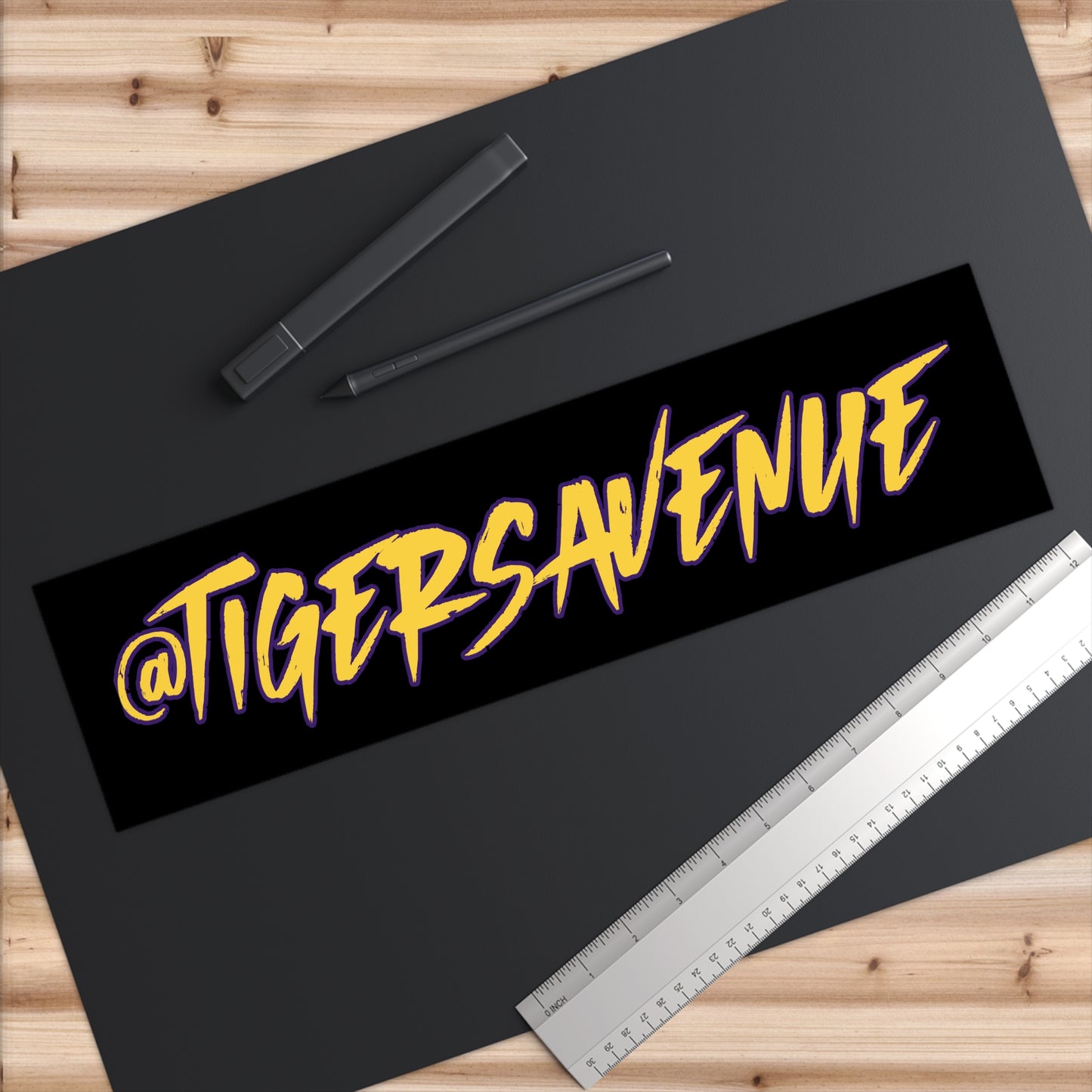 Black Bumper Sticker