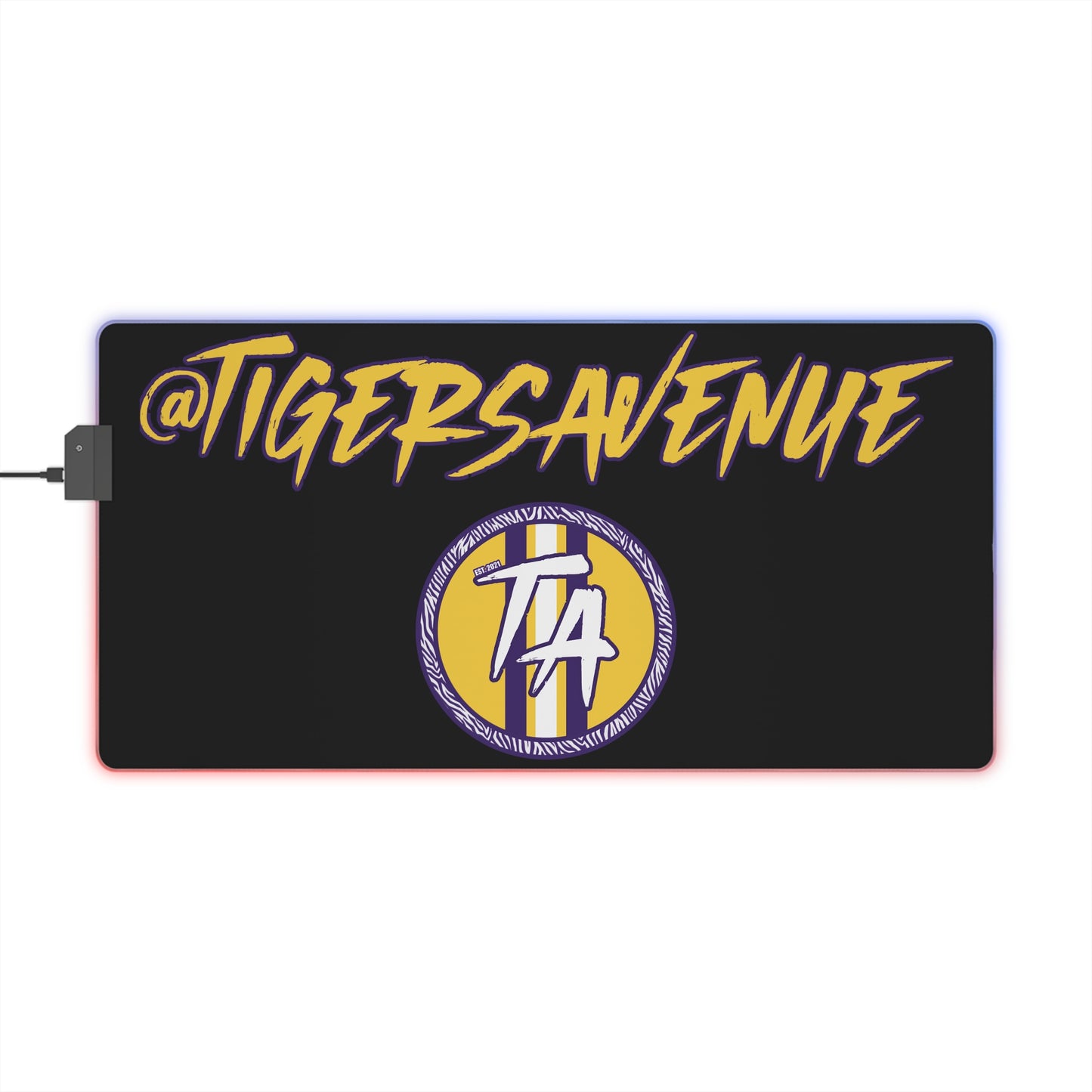 Black LED Gaming Mouse Pad