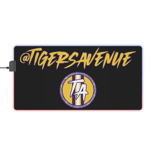 Black LED Gaming Mouse Pad