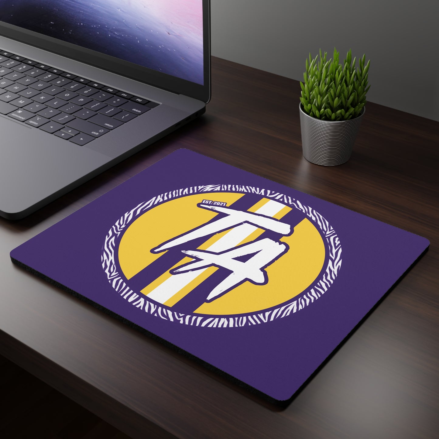 Purple Rectangular Mouse Pad