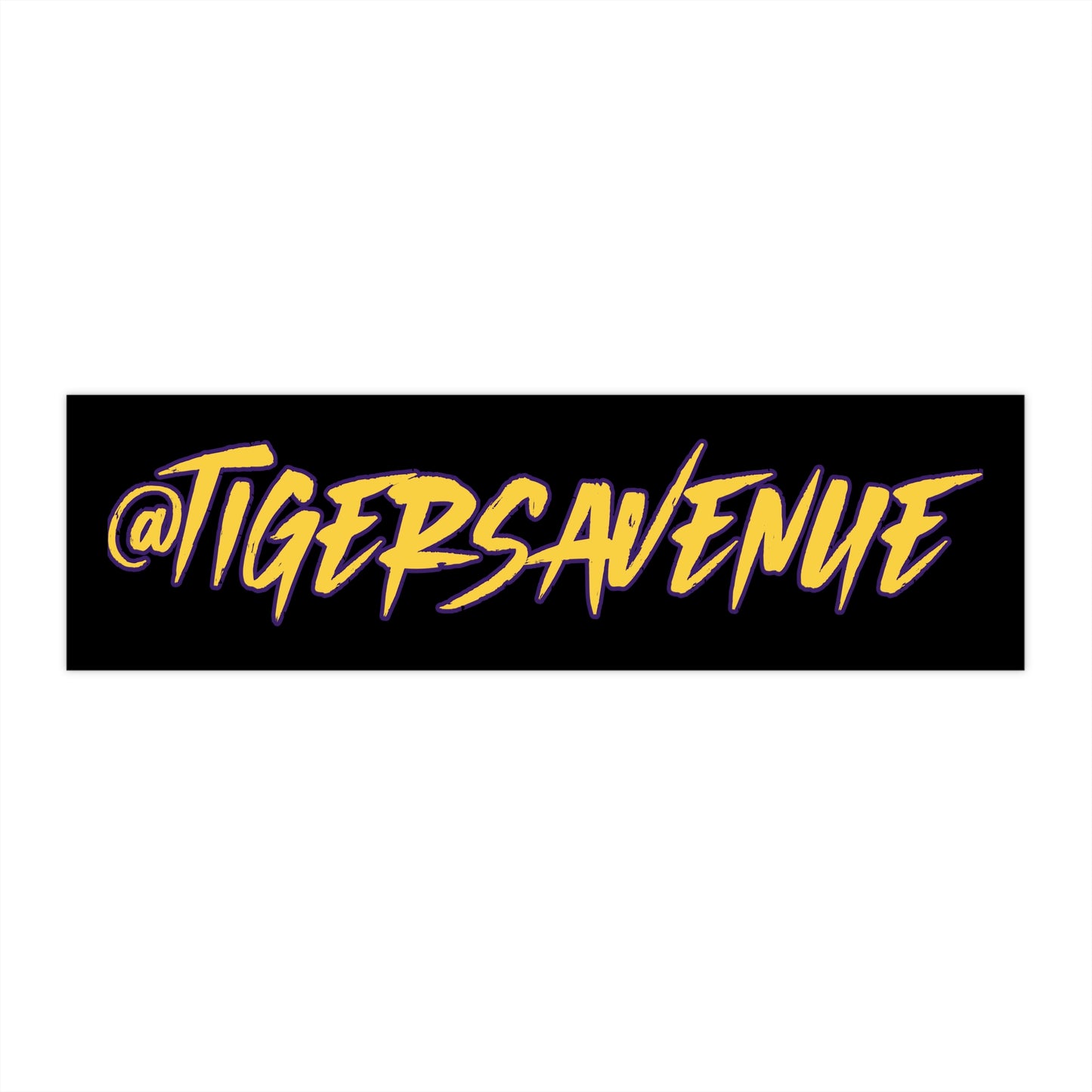 Black Bumper Sticker