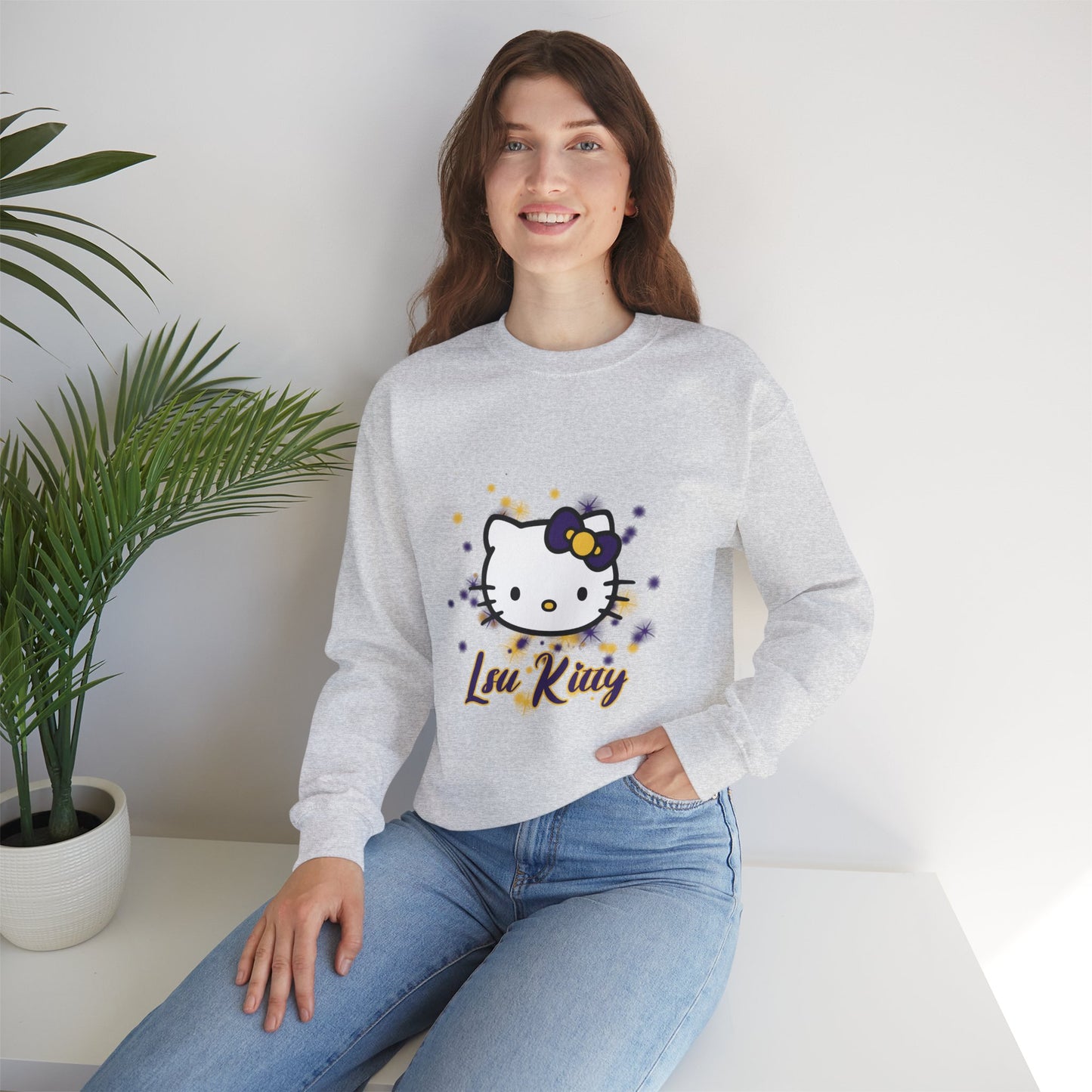LSU Kitty Crewneck Sweatshirts