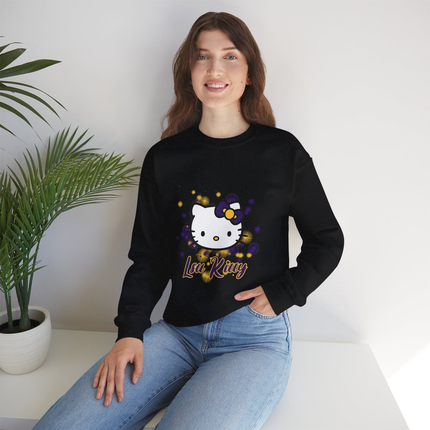 LSU Kitty Crewneck Sweatshirts