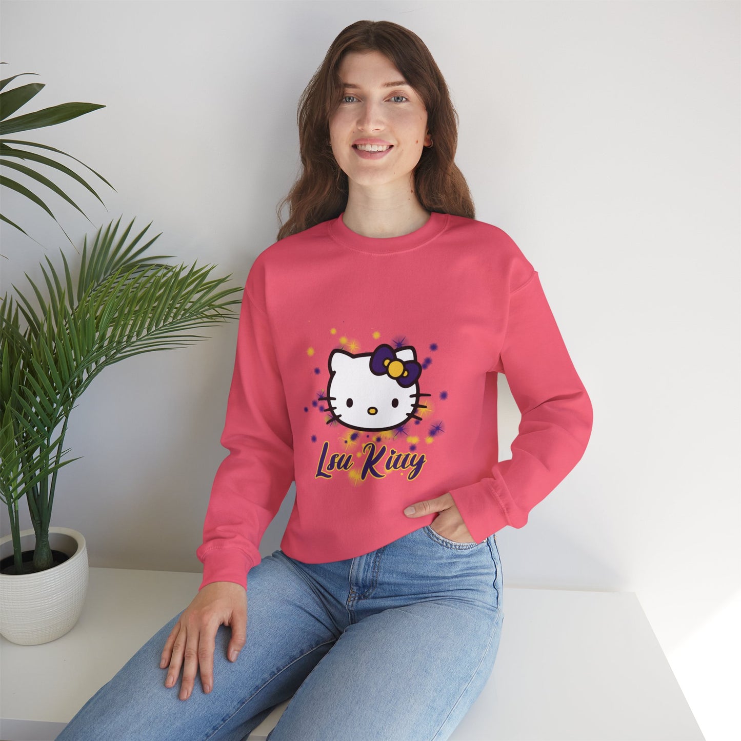 LSU Kitty Crewneck Sweatshirts