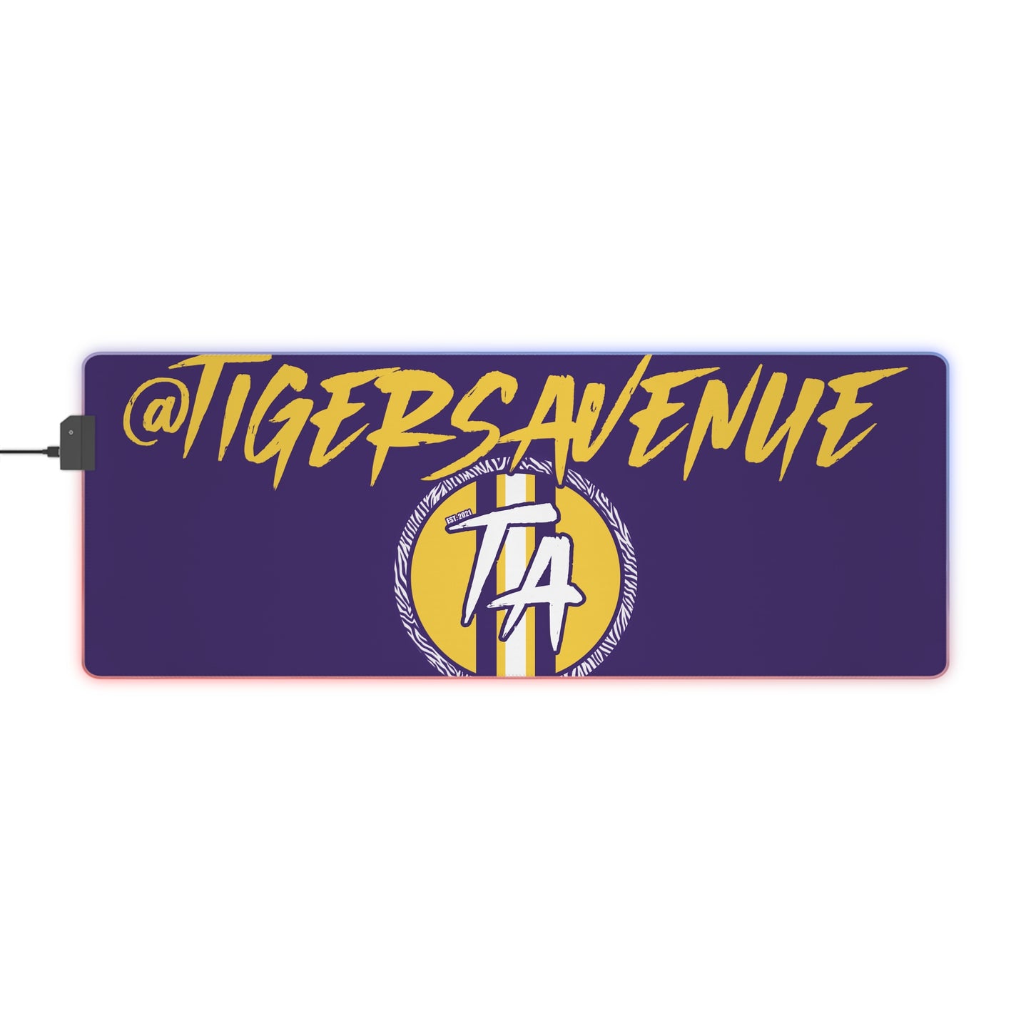 Purple LED Gaming Mouse Pad