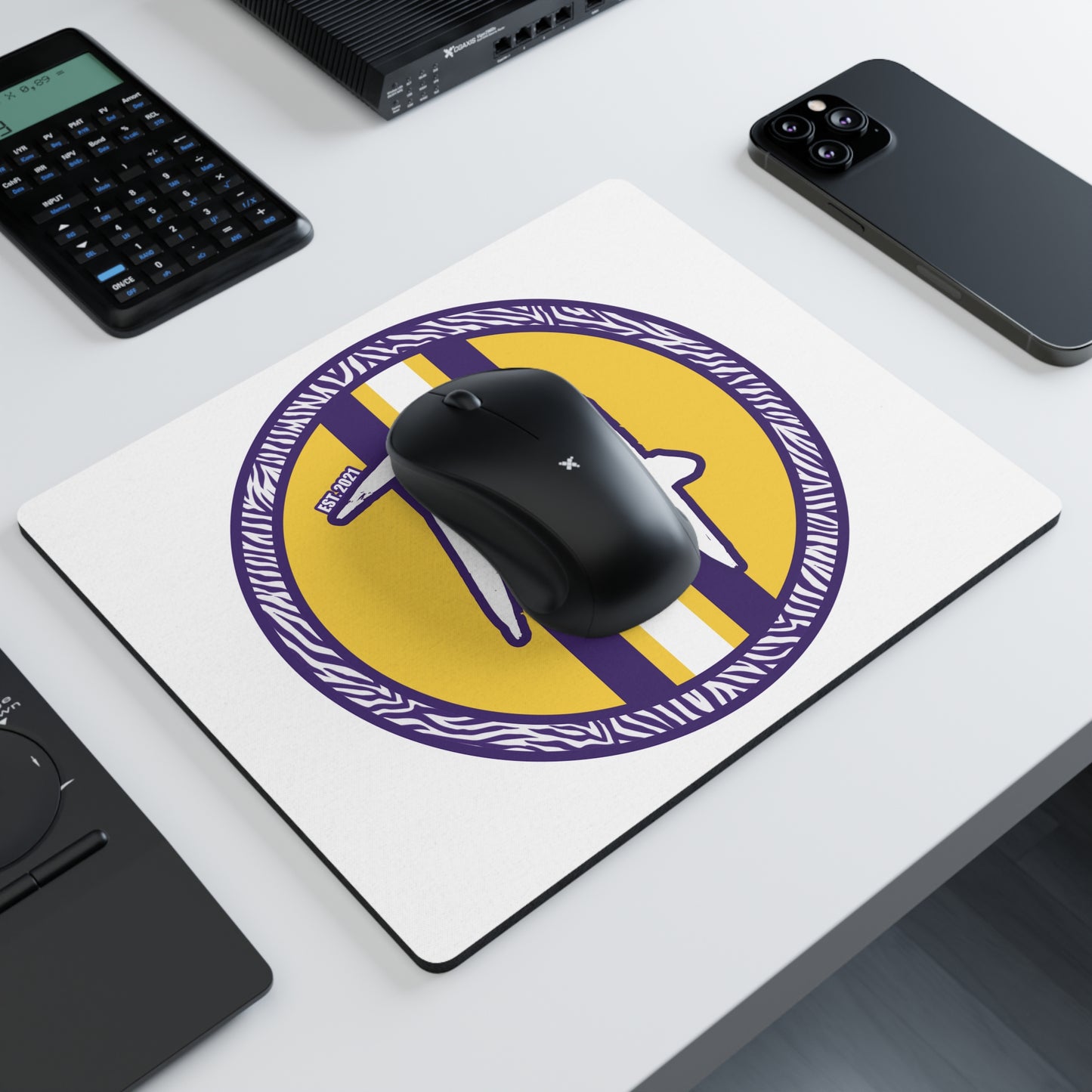 White Rectangular Mouse Pad