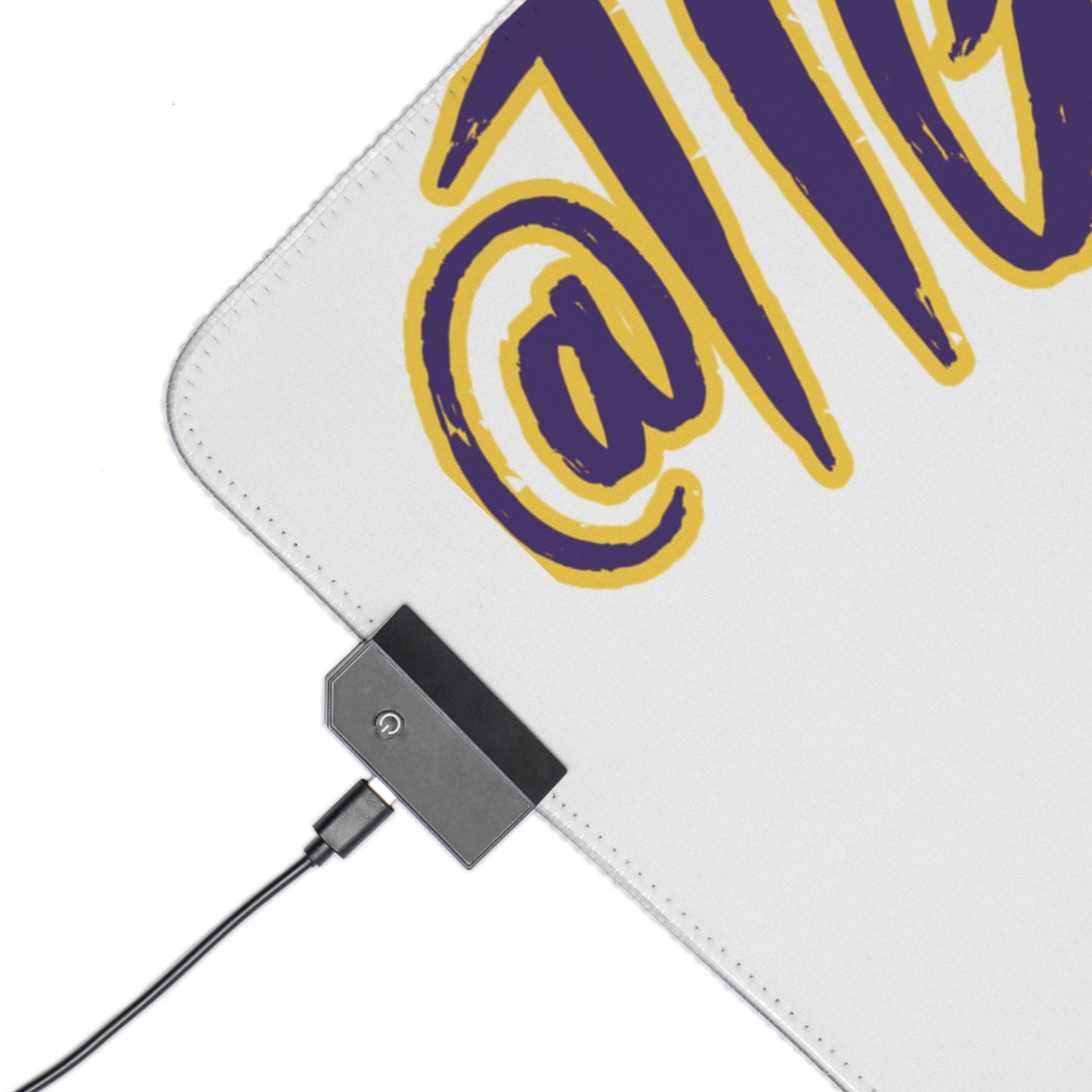 White LED Gaming Mouse Pad