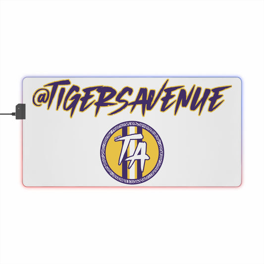 White LED Gaming Mouse Pad