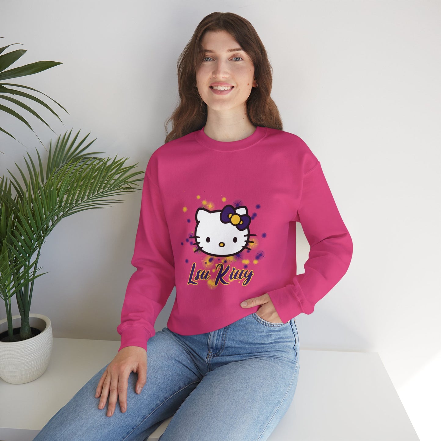 LSU Kitty Crewneck Sweatshirts