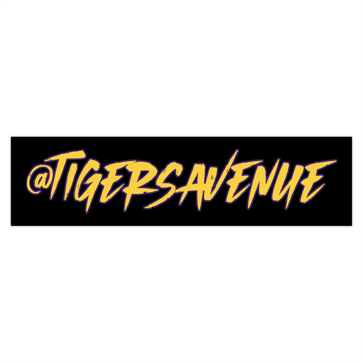 Black Bumper Sticker