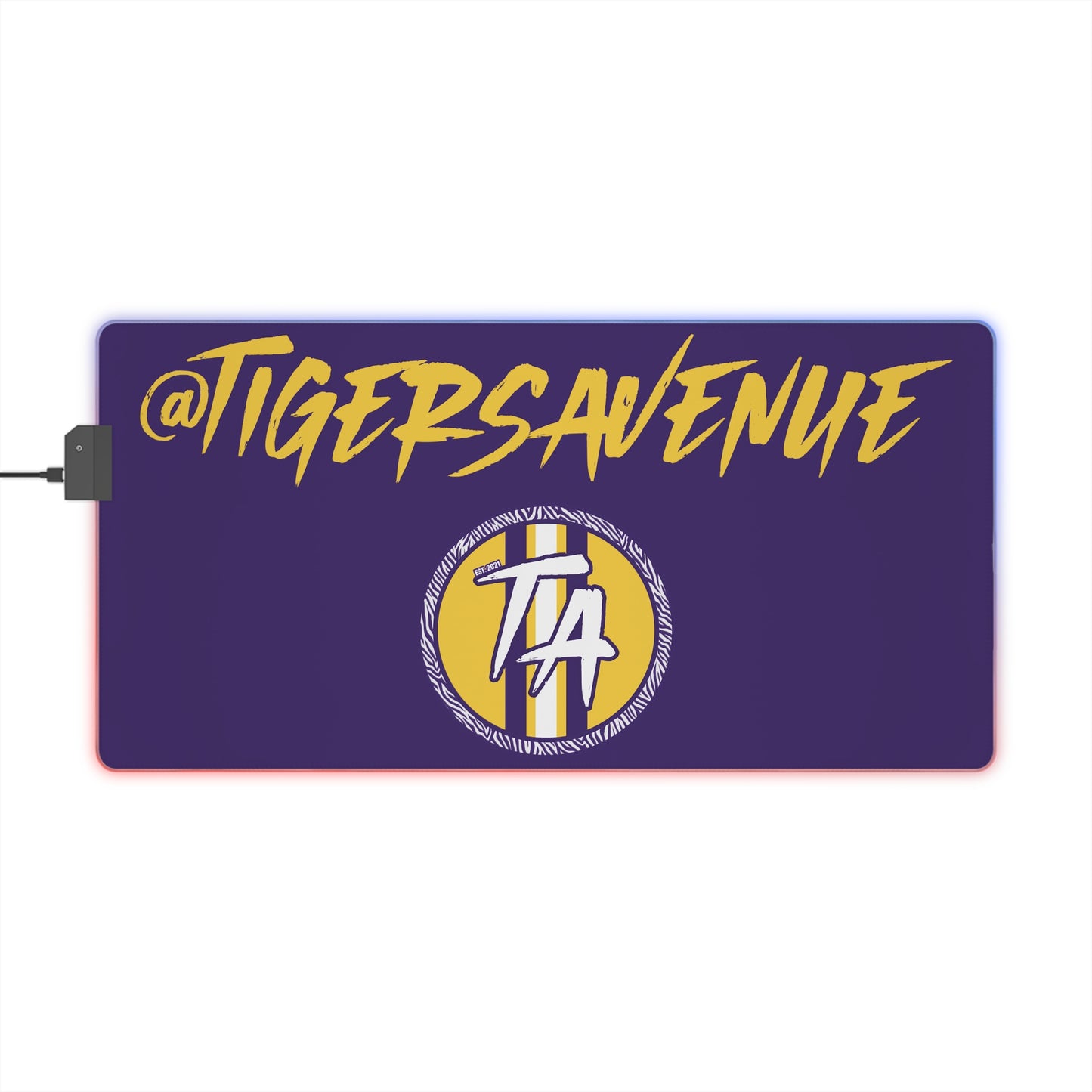 Purple LED Gaming Mouse Pad