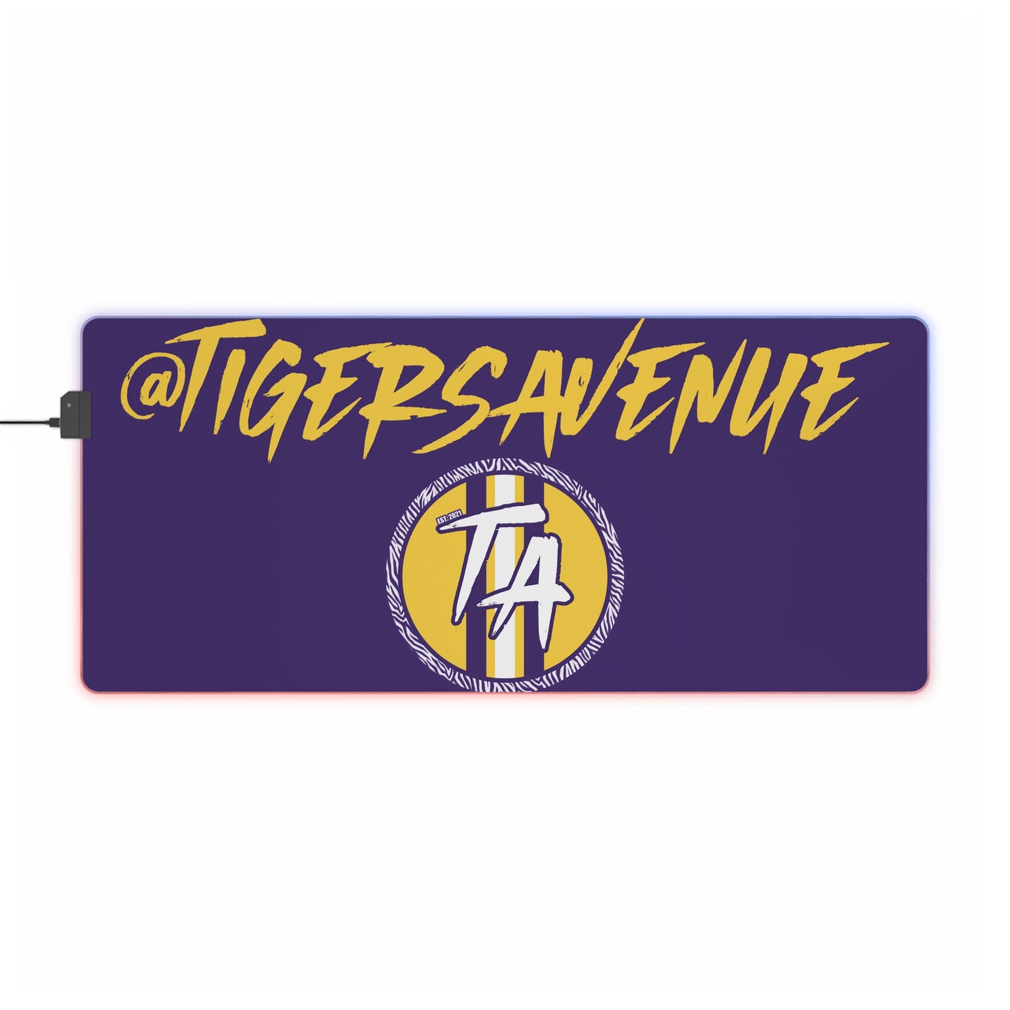 Purple LED Gaming Mouse Pad