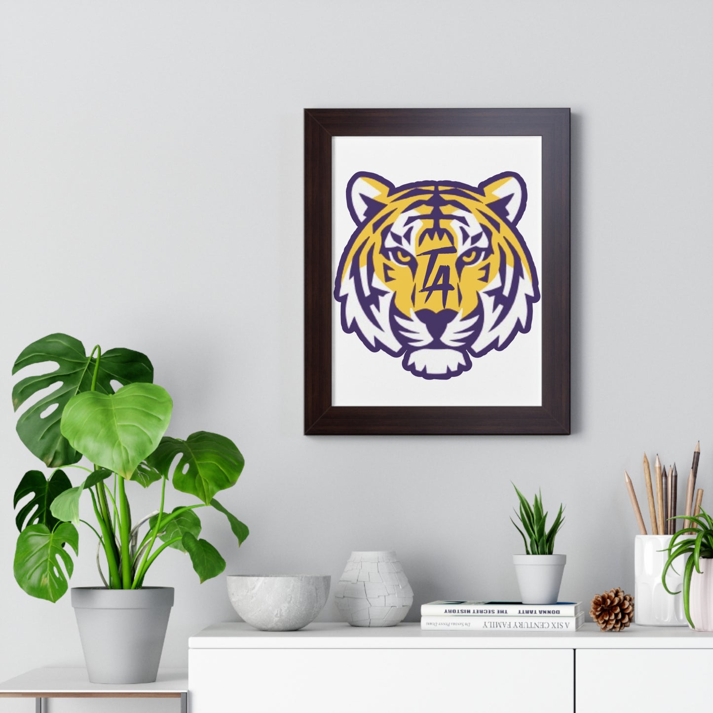 Tiger Head Framed Posters