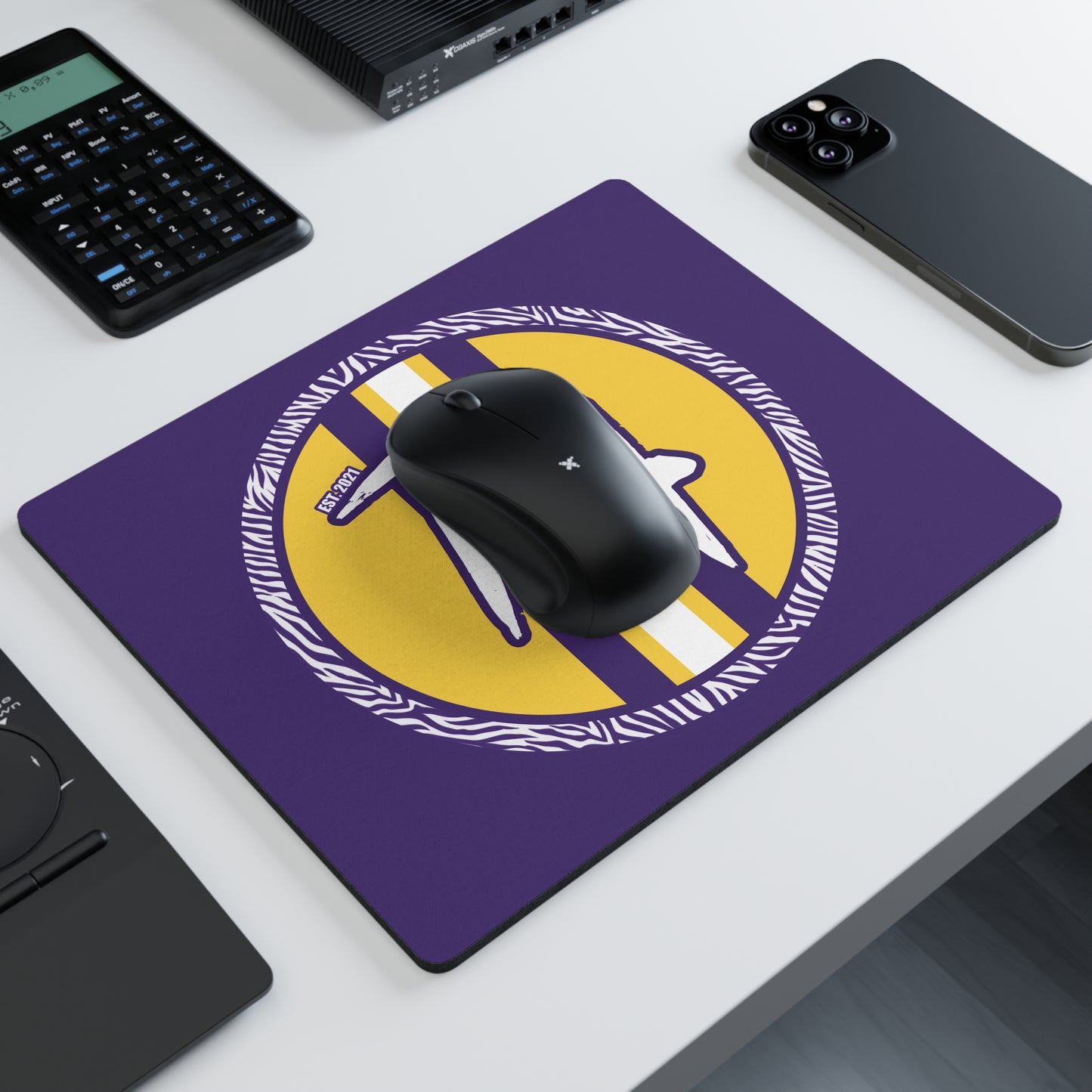 Purple Rectangular Mouse Pad