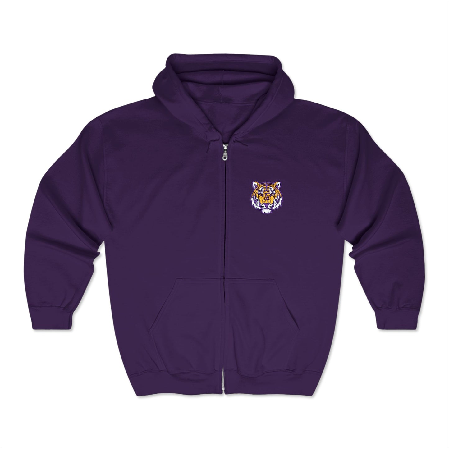 Tiger Head Full Zip Hoodies