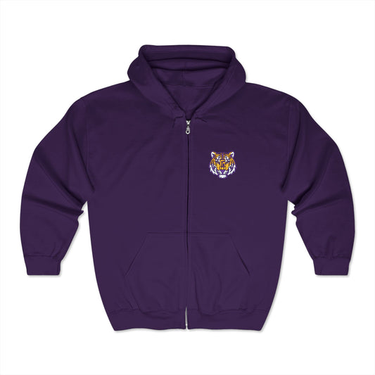 Tiger Head Full Zip Hoodies