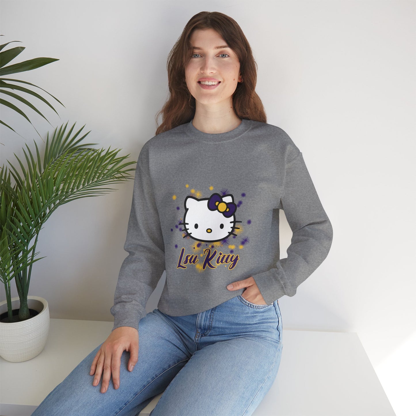 LSU Kitty Crewneck Sweatshirts