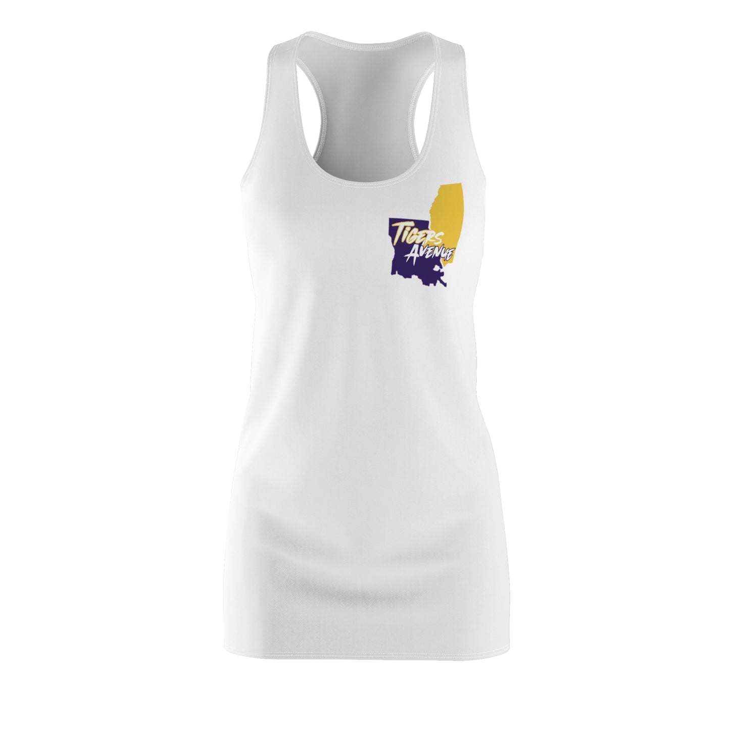 Statelines White  Women's Racerback Dress