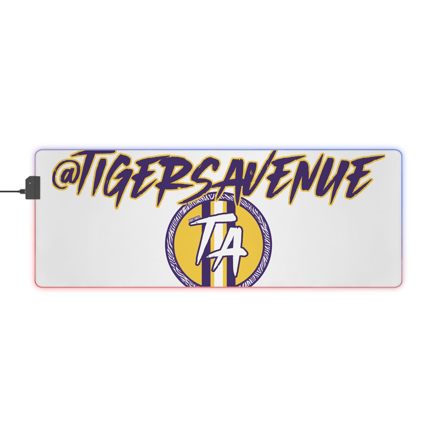 White LED Gaming Mouse Pad