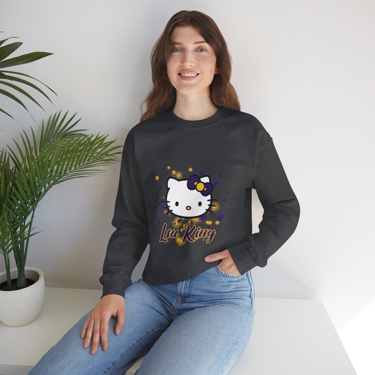 LSU Kitty Crewneck Sweatshirts