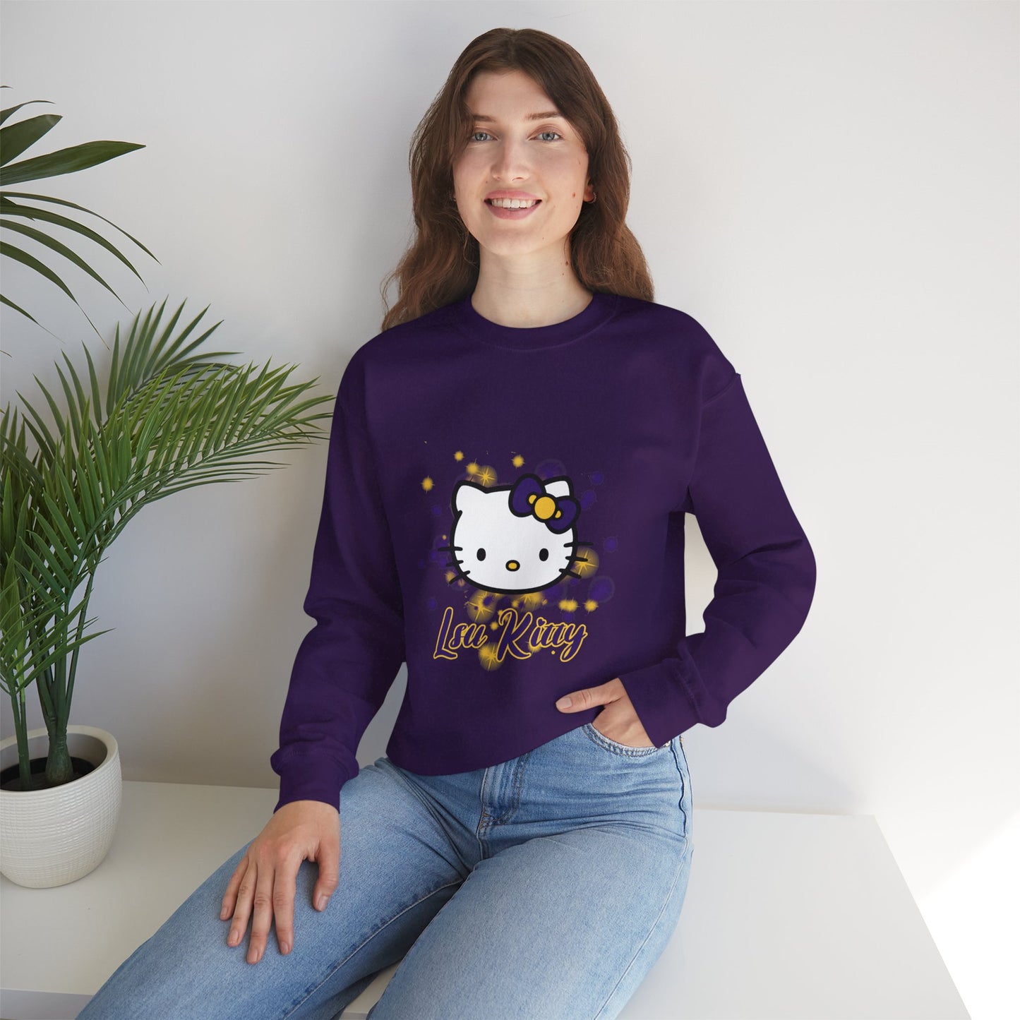 LSU Kitty Crewneck Sweatshirts