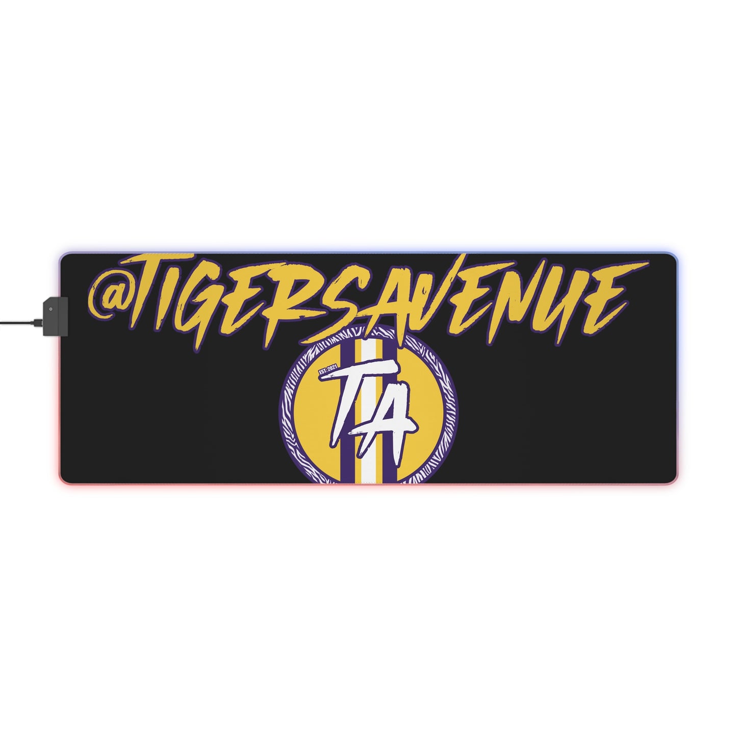 Black LED Gaming Mouse Pad