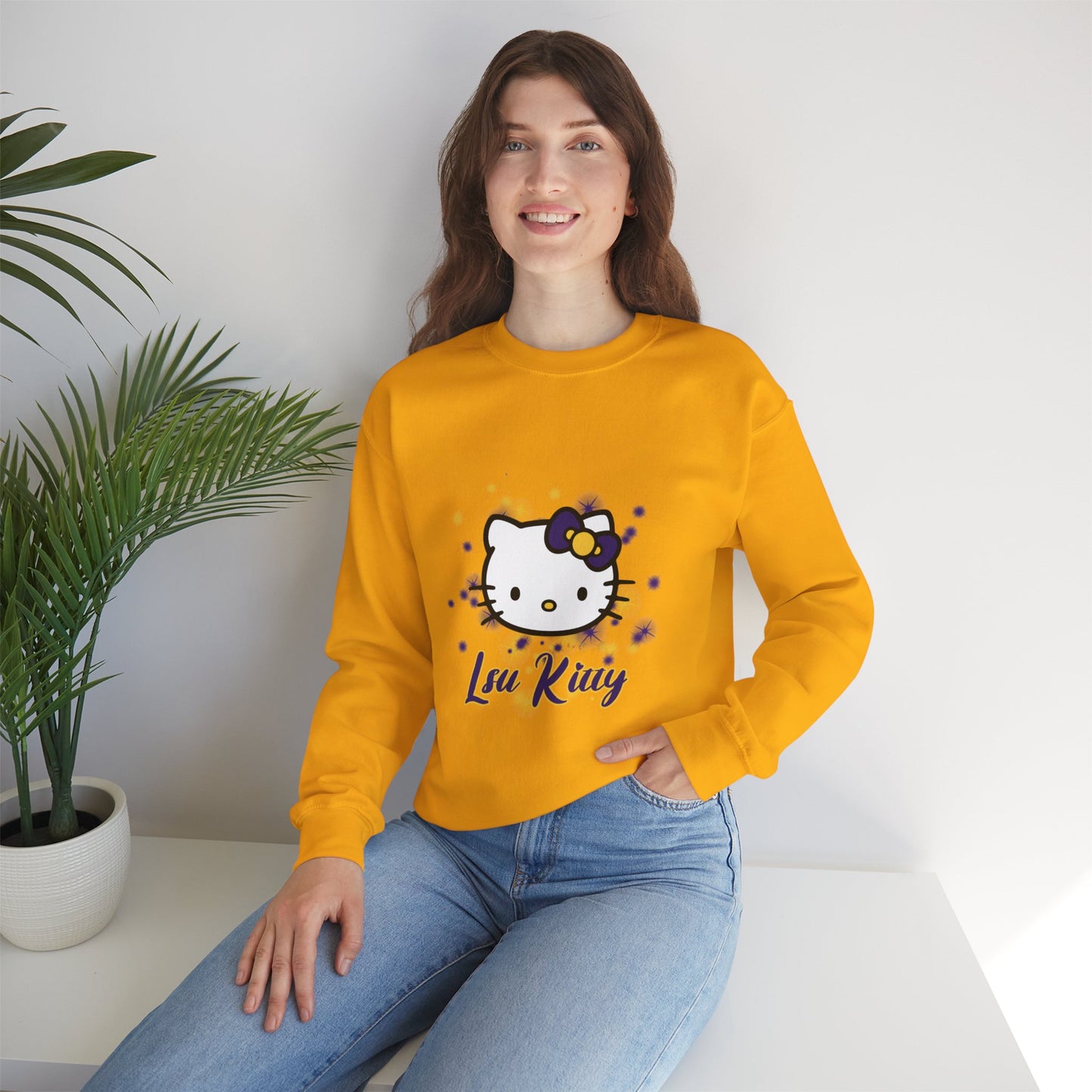 LSU Kitty Crewneck Sweatshirts