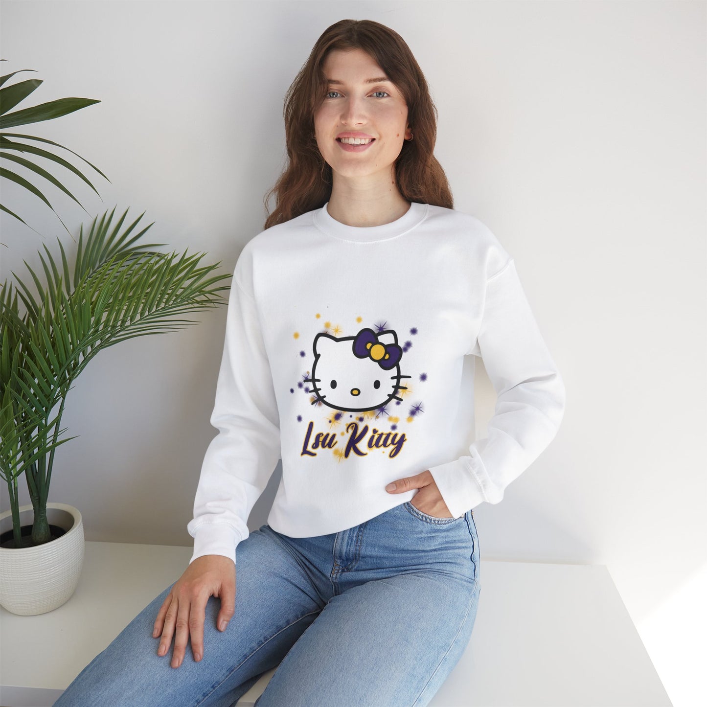 LSU Kitty Crewneck Sweatshirts