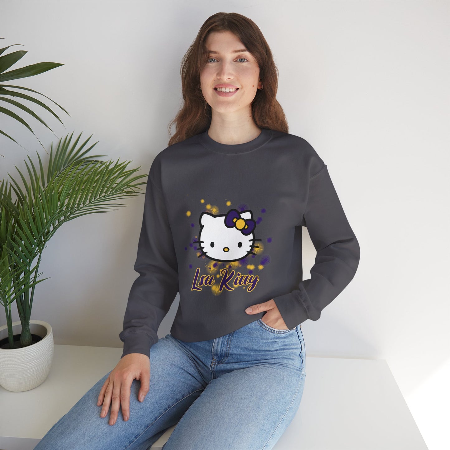 LSU Kitty Crewneck Sweatshirts
