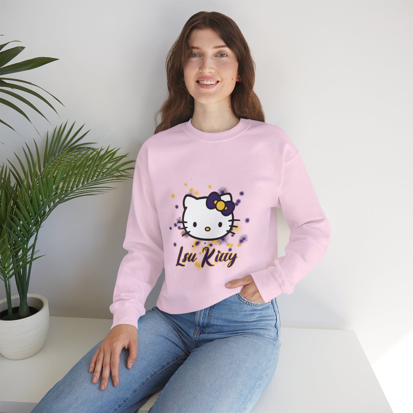 LSU Kitty Crewneck Sweatshirts