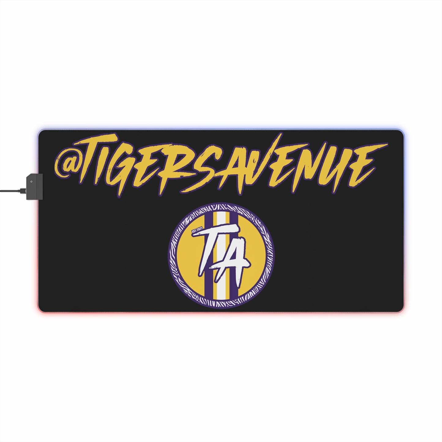 Black LED Gaming Mouse Pad