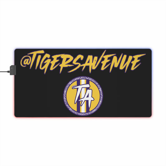 Black LED Gaming Mouse Pad