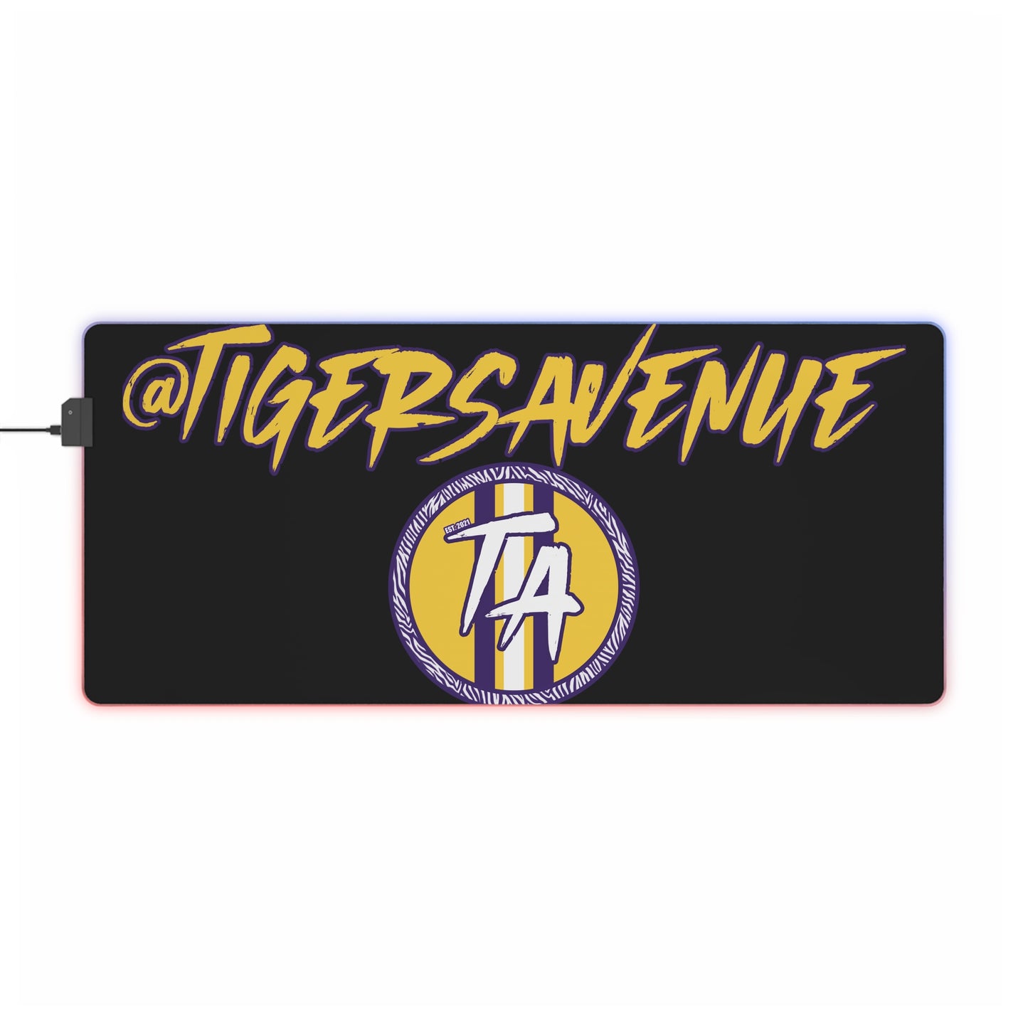 Black LED Gaming Mouse Pad