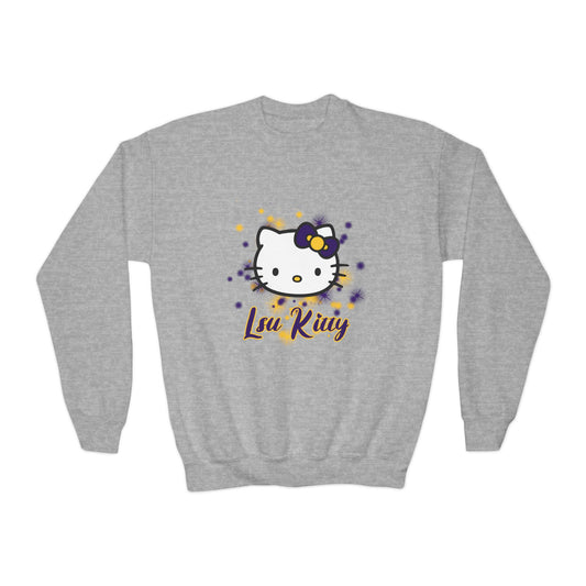 LSU Kitty Youth Crewneck Sweatshirts