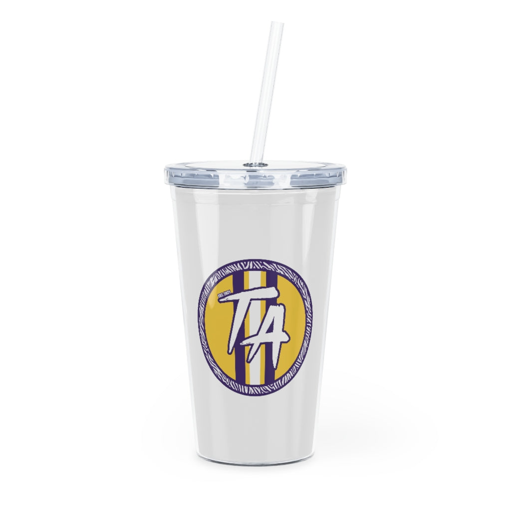 Plastic Tumbler with Straw